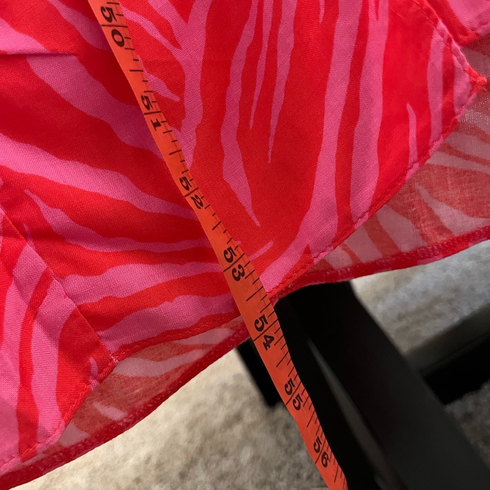 NWT LTS |‎ Long Tall Sally Bright Pink Zebra Print Midi Tea Dress Size 8 Tall - Picture 16 of 16